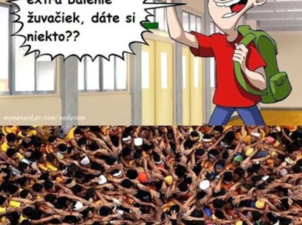 Akú vetu nikdy nesmieš povedať v triede?:D:D