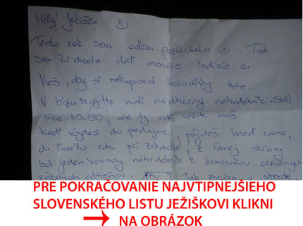 NAJKURIÓZNEJŠÍ LIST JEŽIŠKOVI POSLALA TENTO ROK DIEVČINA ZO SLOVENSKA!!! :D:D