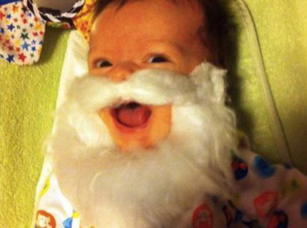 Kráááásne, naj bábo ako najlepšia maska na Vianoce :D