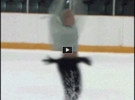 BRATM GIF: Krasokorčuliarka a jej namakané zručnosti :D