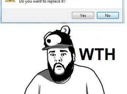 Situáciu, ktorú pozná asi každý:D Prepisovanie súborov :D