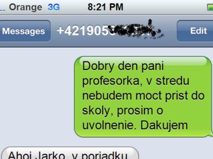 HUSTÉ: Pozri ako odpísal žiak svoju profesorku cez správu :D a že žiaci v dnešnej dobe nie sú múdri