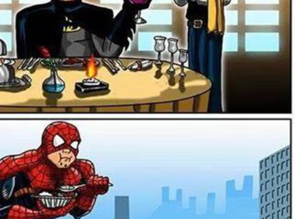 Zásadný rozdiel medzi Batmanom a Spidermanom :D