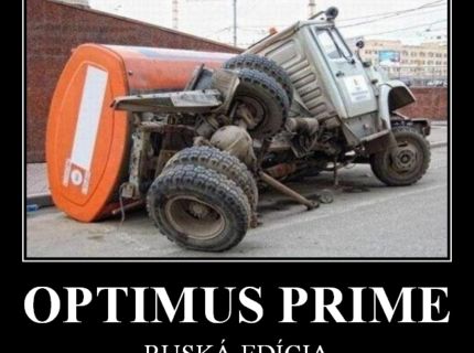 Pozrite si ako vyzerá Optimus Prime na ruský spôsob :D