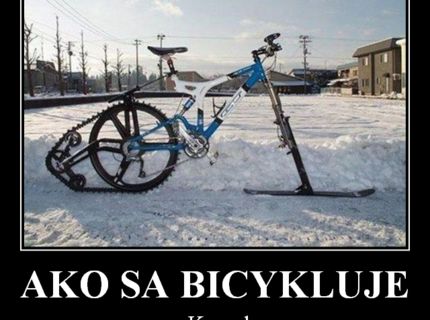 Ako vyzerá zimná cyklistika v Kanade :D
