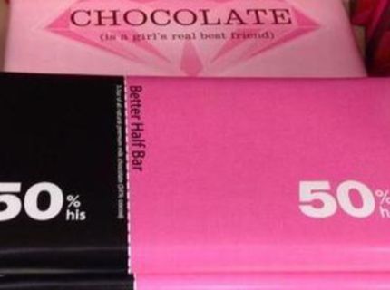 Ako sa rozdeľuje čokoláda medzi mužom a ženou :D Súhlasíte? :D