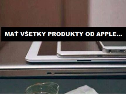 Ako to môže vyzerať, keď vlastníš všetky produkty od Apple :D