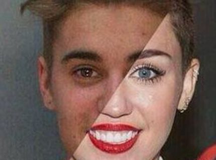 Hustá foto! Justin Bieber a Miley Cyrus MIX :D