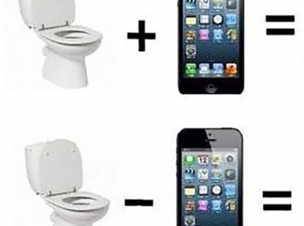 Ako to vždy dopadne, keď si vezmeme na WC mobil :D