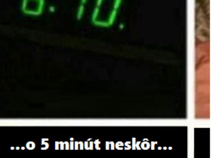 Každodenná situácia pri rannom vstávaní :D