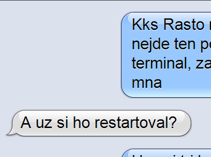 Top zabitá SMS medzi dvoma kamarátmi :D