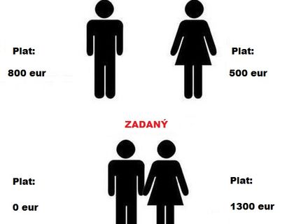 Aký plat dostáva slobodný a zadaný človek :D