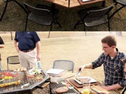 Tak toto ocení každý! Najlepší grilovací stôl na posedenie s tvojimi priateľmi :)