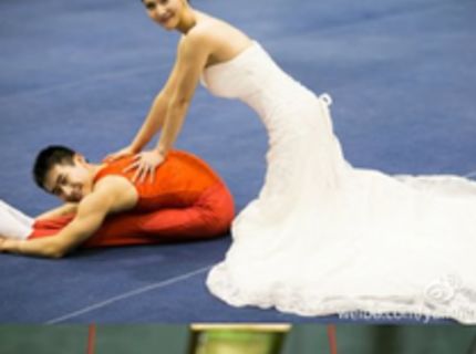 TOP séria svadobných fotiek čínskeho gymnastu :) Toto musíš vidieť :)