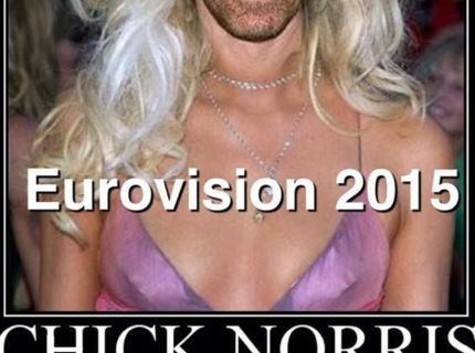 LOL :D Tak toto musíš vidieť! Chick Norris na eurovízii v roku 2015 :D