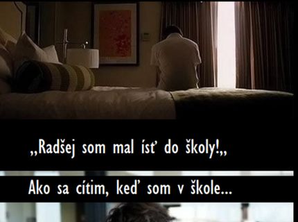 Ako to vnímame, keď ideme do školy :D
