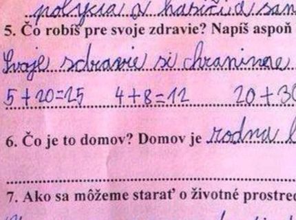 :D Tak toto nemá chybu! Pozri, ako pochopil žiak základnej školy 3 príklady :D