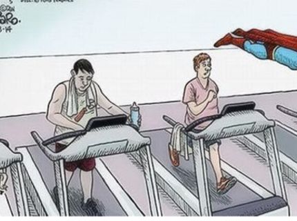 Pozri sa ako vyzerá superman vo fitku :D