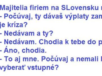 Prečítaj si tento unikátny rozhovor majiteľov firiem :D