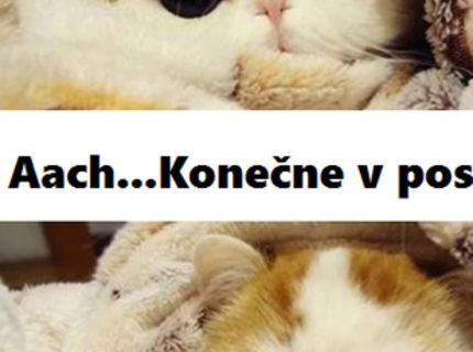 Zákon schválnosti, keď si konečne po celom dni ľahneme do postele :D