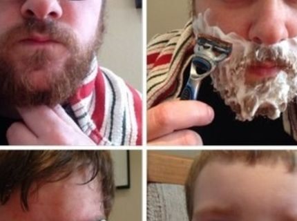 Ako vyzerajú muži, keď sa oholia :D