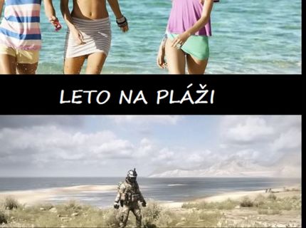Ako vyzerá dokonalé leto na pláži pre gamerov :D