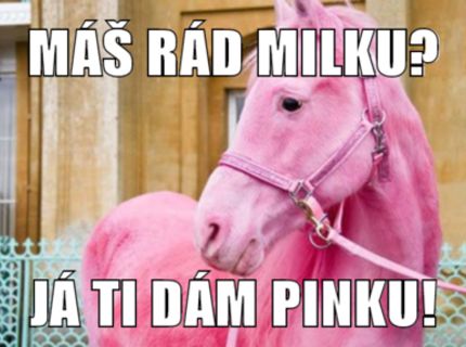 Máš rád Milku? Já ti dám pinku!