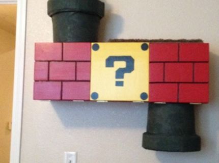 Mačka a jej super mario domček :D