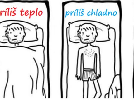 Takto docielite optimálnu teplotu počas spánku :D