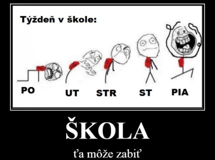 Ako môže nepriaznivo škola pôsobiť na zdravie :D