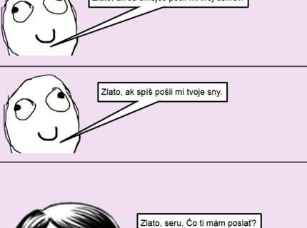 SMS medzi mužom a ženou