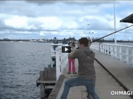 Keď to rybár precíti naplno :D :D