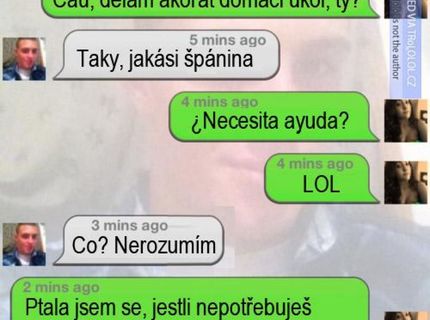 Domácí úkoly a jejich řešení ..škoda že není na poslední straně jako vždy