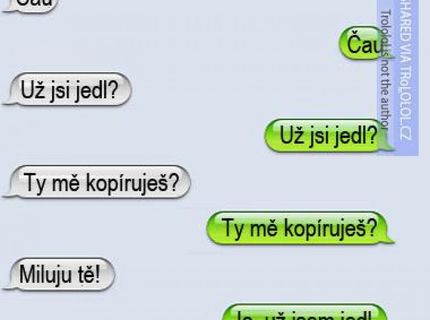 Kopíroval její práci, ale to skončilo protože věděla jak na něj