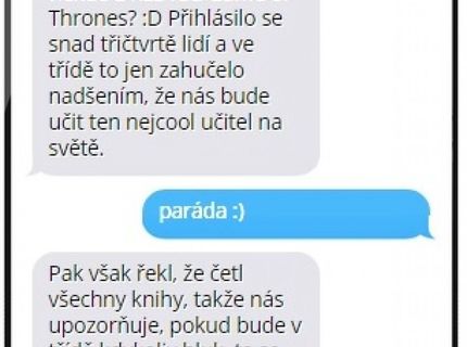 Šikovne motivoval svojich študentov, a že sa vraj nedajú ovládať..:D