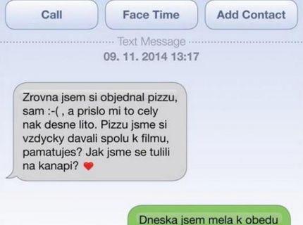 Hneď mu srdce poskočilo pri pohľade na tú krásnu pizzu..:P