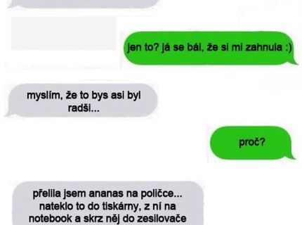 Ospravedlňovať sa toľko priateľovi nie je dobré : narastie mu ego..:P