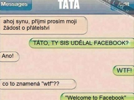 Otecka privítal ako sa patrí...ešte že sú obaja z inej doby..:D