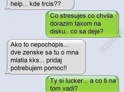 Bojí sa ako čert kríža, ale neostáva mu nič iné len modliť sa.:D