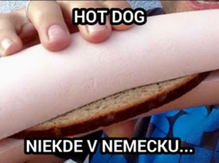 Toto je hot dog na nemecký styl :D