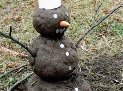 Takto vyzerá snehuliak na tento rok :D