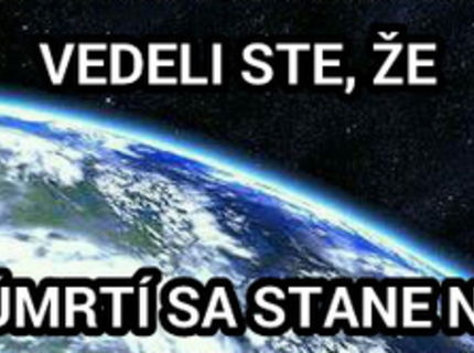 Toto je veľmi dôležitý fakt ... :D