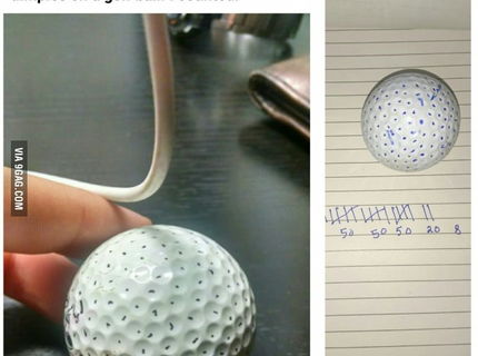 Viete koľko jamiek ma golfová loptička?:D Tu je výsledok.. :)