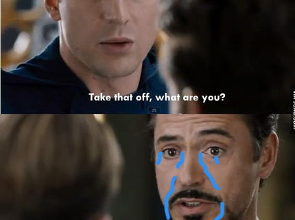 Chudák Iron man... navzdy sam :D