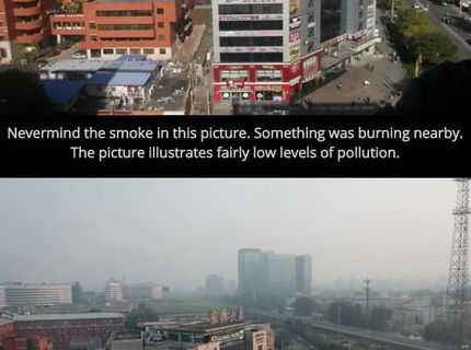 SMOG v Číne, aj takto to tam vyzerá.