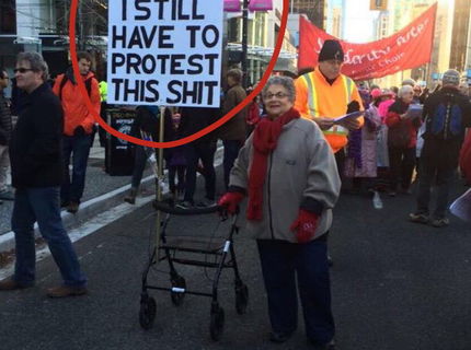 Bohova protestantka... babička pobavila internet :)