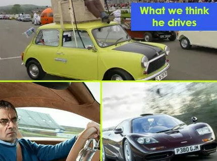 Mr. Bean a jeho vozový park. Vedeli ste o tom?