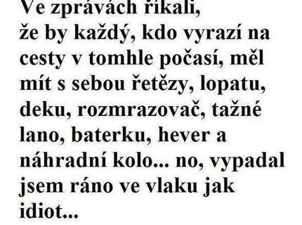 Co si musite zobrat so sebou von :)