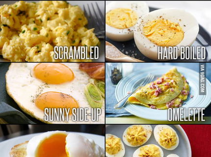 AJ vy milujete vajička? Tu vidite niekoľko sposobov ako na ne :)