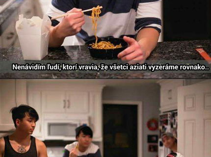 Aj vy si myslite ze sú Aziati rovnakí?:D